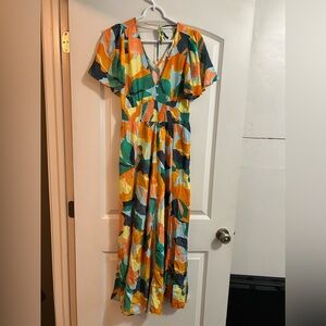 Abel the‎ Label Anthropologie Bohemian Milkmaid Maxi Dress medium